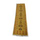 Yellow woolen carpet 208x64cm