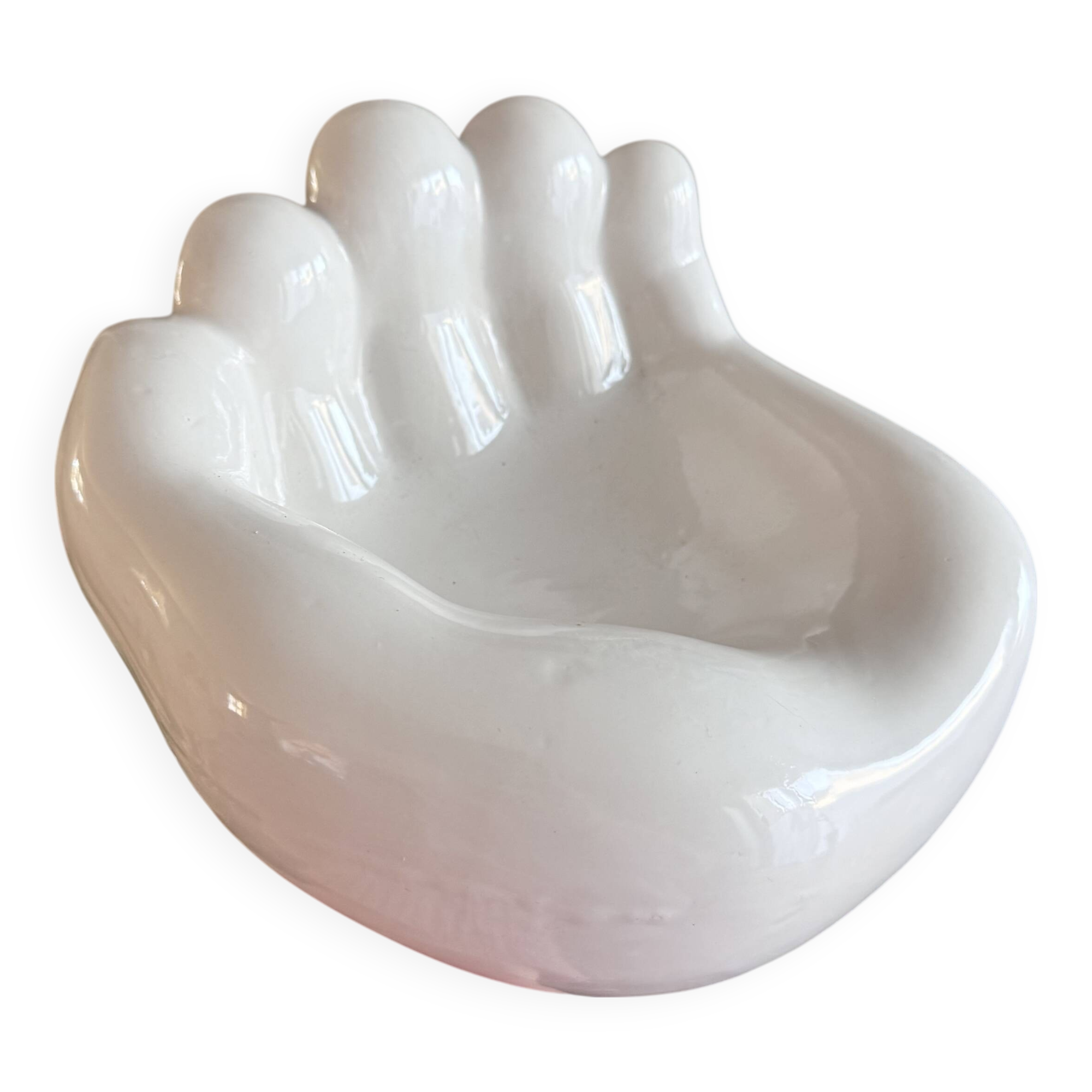 Catch-all, dish, hand ashtray in ceramic