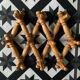 1970s accordion coat rack