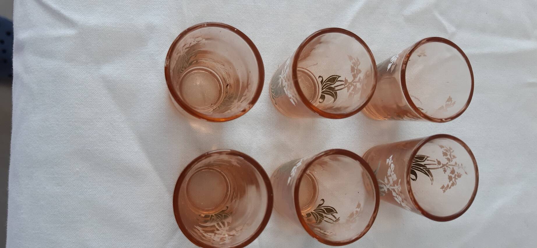 Carafe vintage et ses 6 petits verres