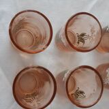 Vintage decanter and its 6 small glasses