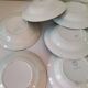 Set of 6 deep plates Faïencerie Nouvelle Givors 1950s