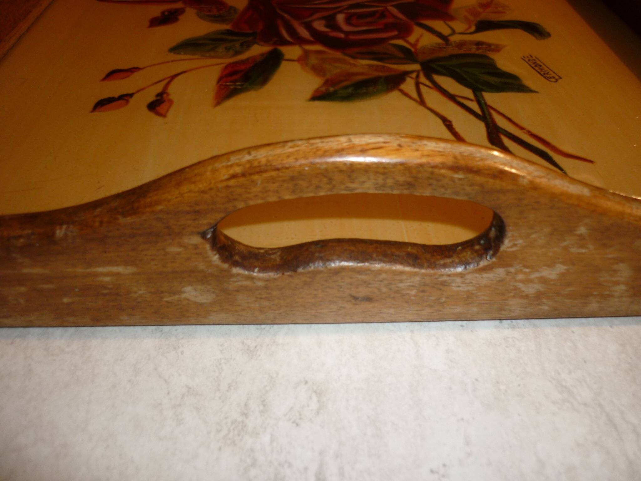 Old ermond wooden tray from the 30s-40s
