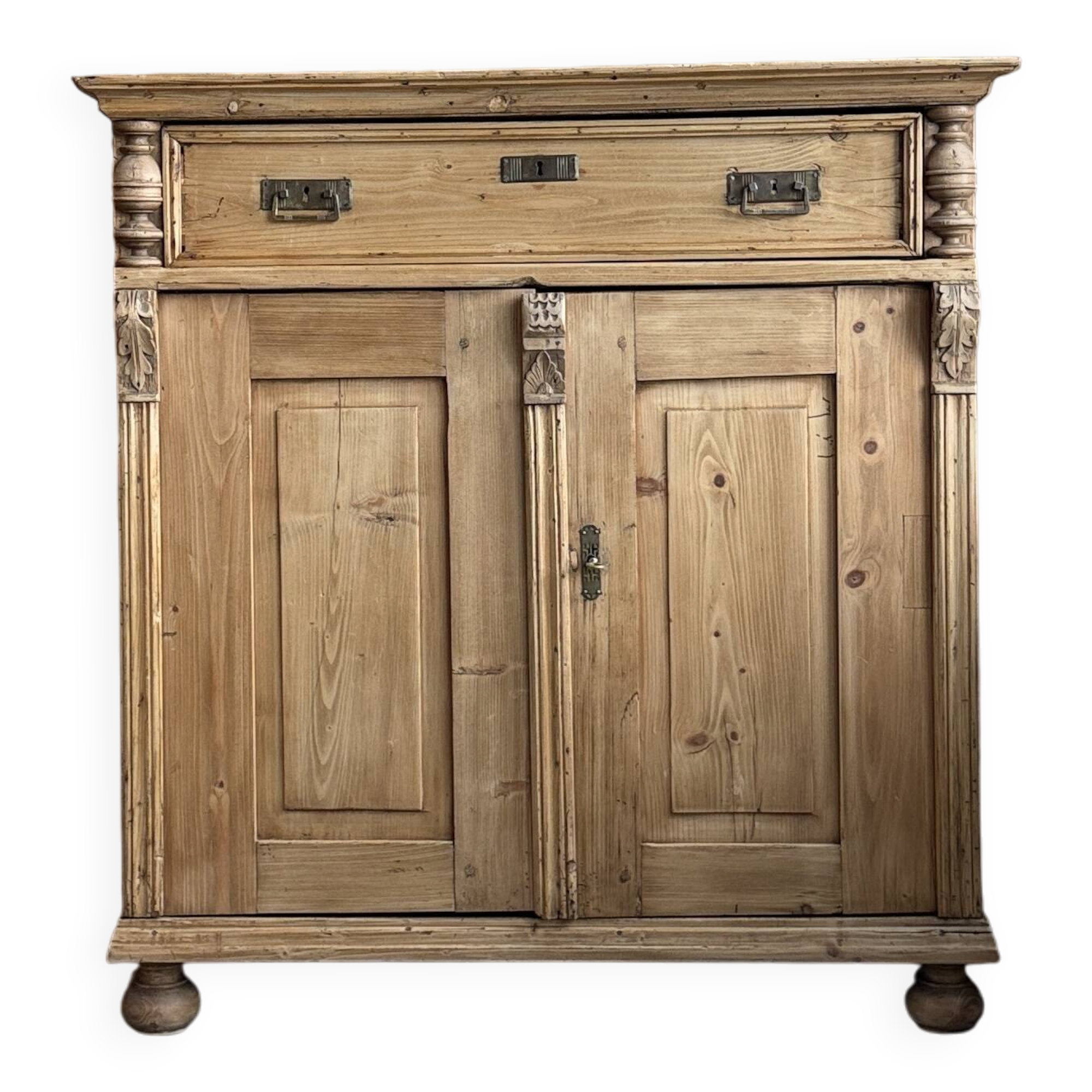 Antique solid pine sideboard