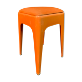 Vintage orange stool Ami, design 1960