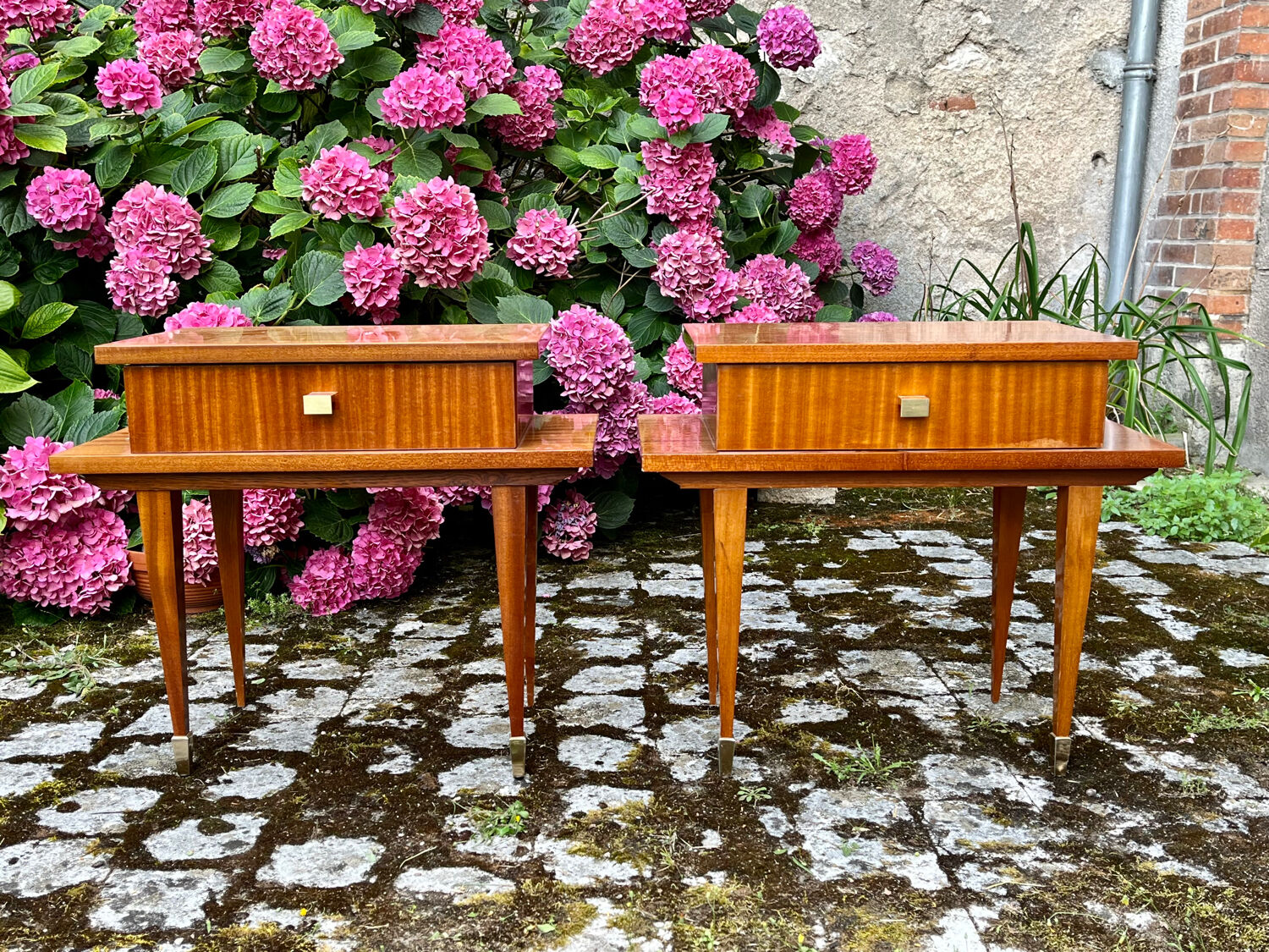 Pair of vintage bedside tables 1960