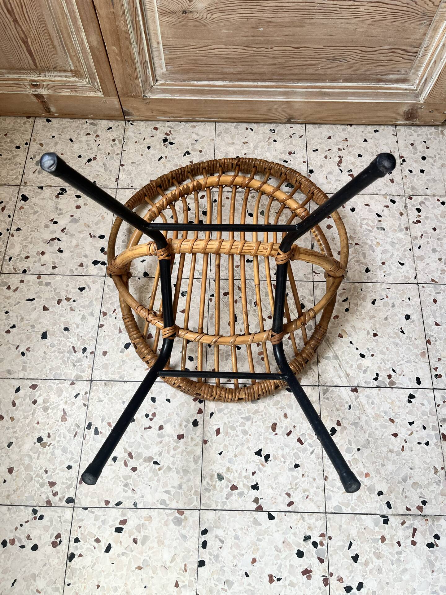 Child's rattan armchair