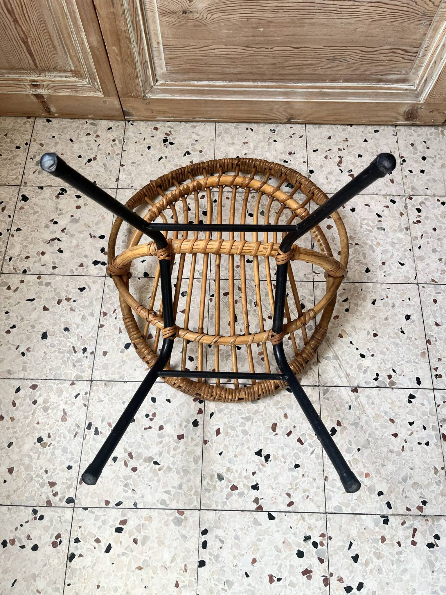 Fauteuil en rotin enfant