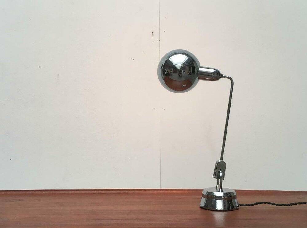 French table lamp type 600 from the mid-century by Charlotte Perriand for Jumo, 1960s.