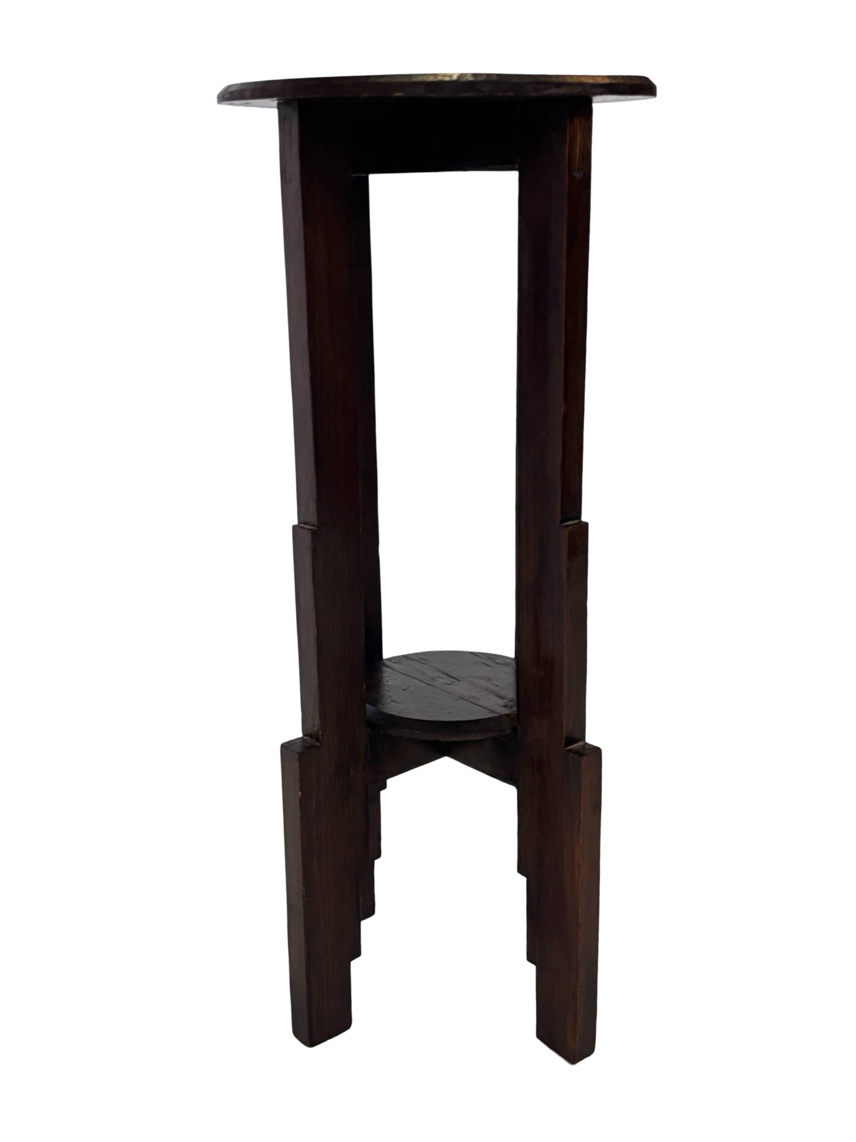 Support de plante Art Déco table d'appoint design École d'Amsterdam minimaliste