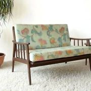 Vintage Scandinavian bench in solid beech from the 1950s with tapered legs.