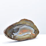 Empty pocket agate mineral slice
