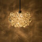 Small and Superb Pendant, Chrome and Crystal Glass by Kinkeldey, Germany, 1970