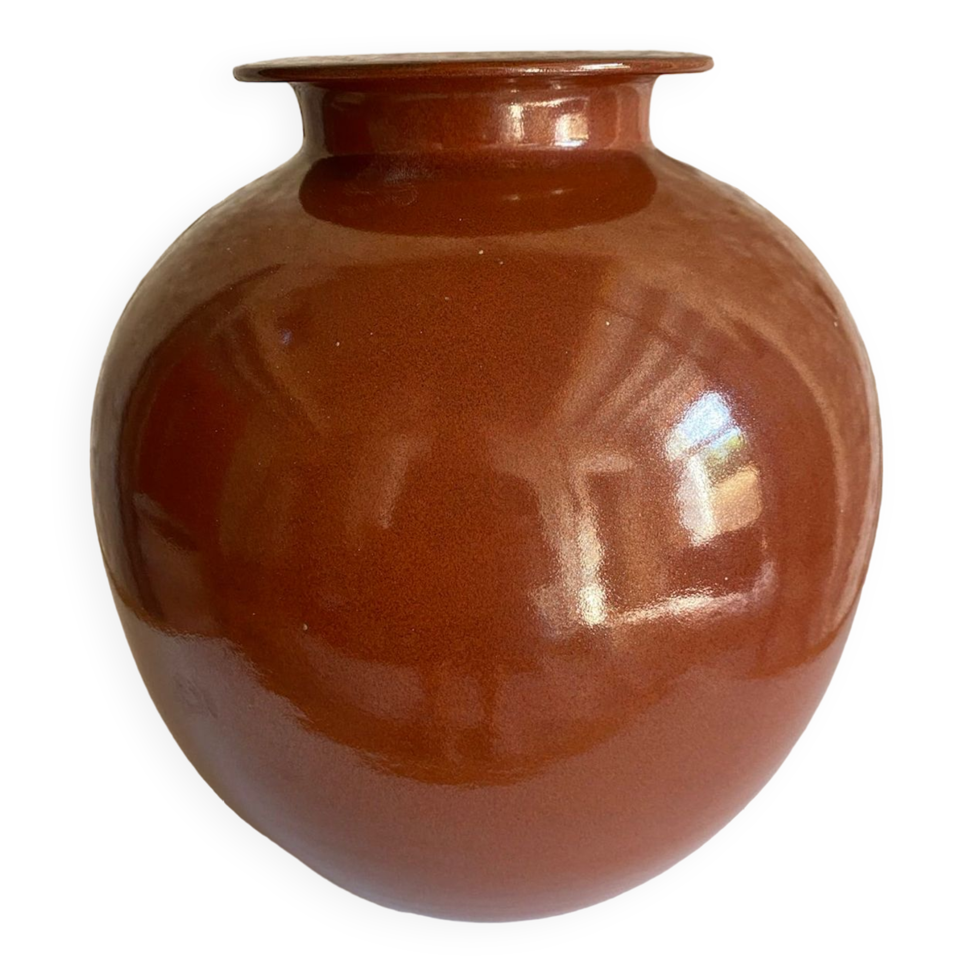 Vase vintage en céramique de grès