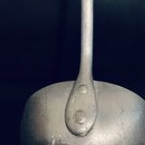 Louche ancienne 1960 39cm alu manche bois à suspendre ancien vintage retro