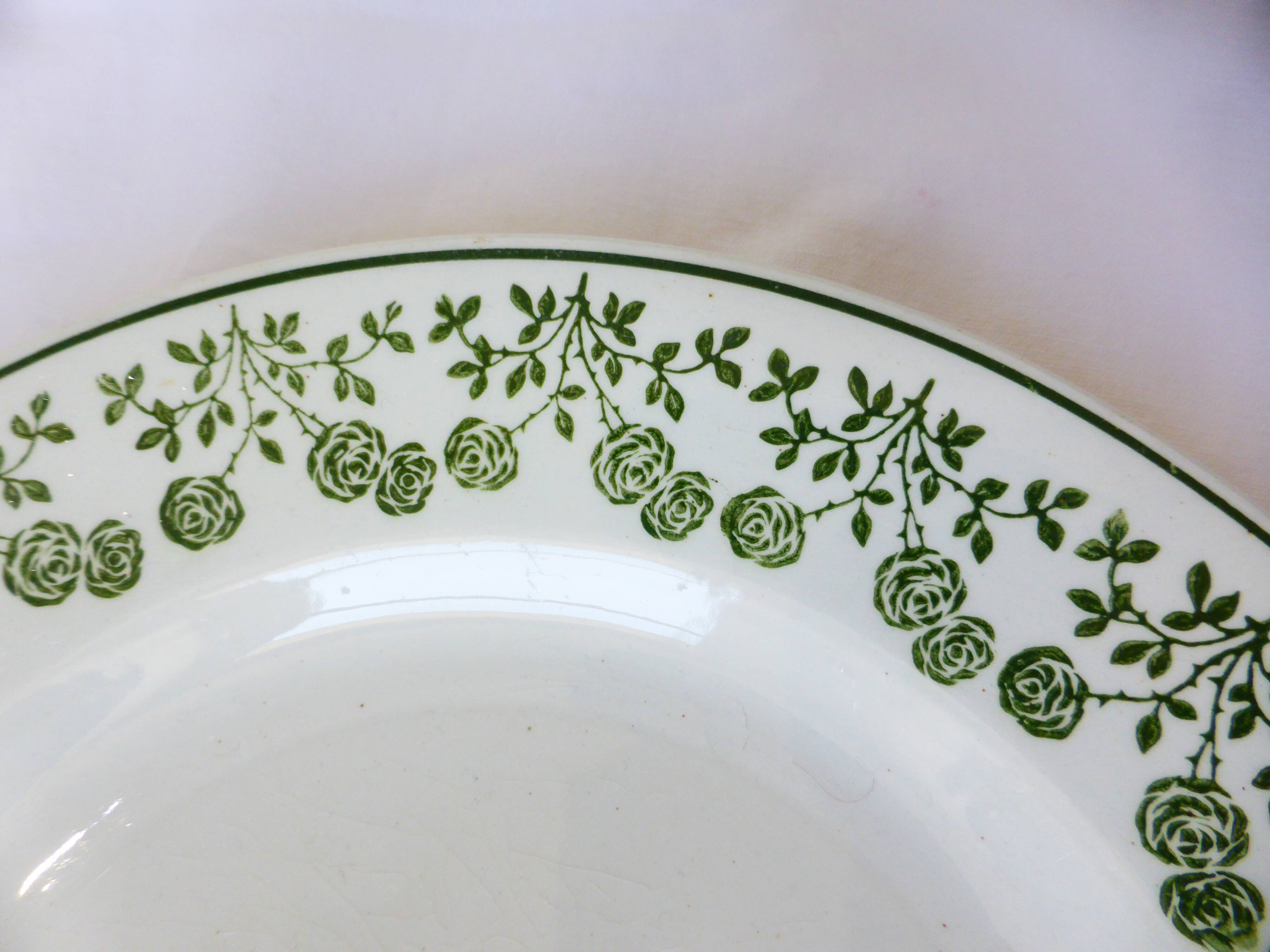 2 vintage dessert plates from St Amand