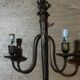 Pair of wall sconces in gilded brass – 2 lights – Louis XVI style