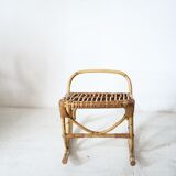 Rattan foot rest