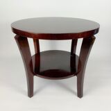 Glazed wooden coffee table in Art Deco style