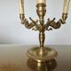 Lucien Gau empire style lamp in solid bronze gilded with bright gold "with swans"