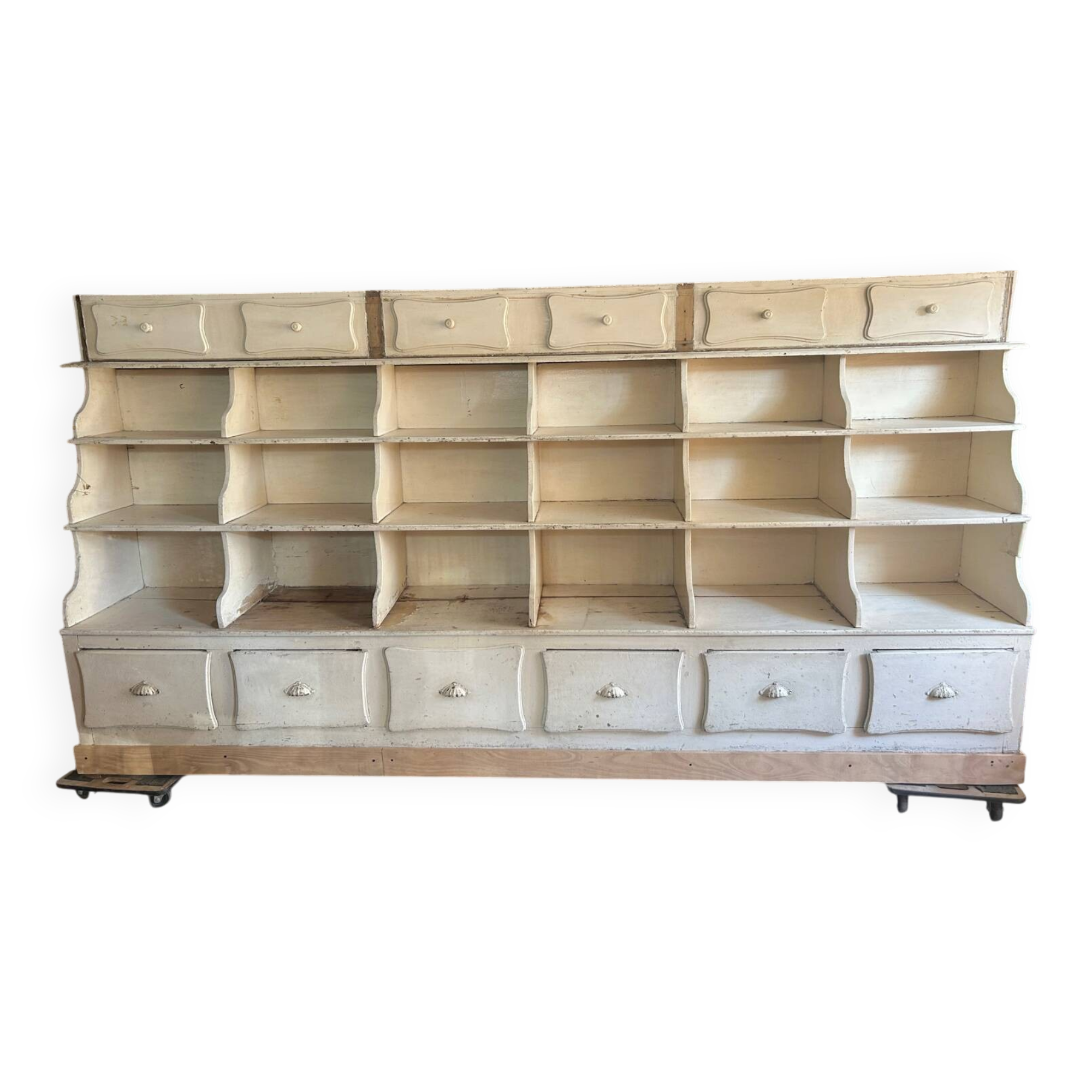 Exceptional old grocery store furniture - dresser
