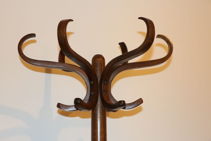 Coat rack parrot Baumann single dark beech b
