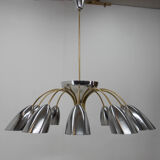 Huge space age chandelier, 1960