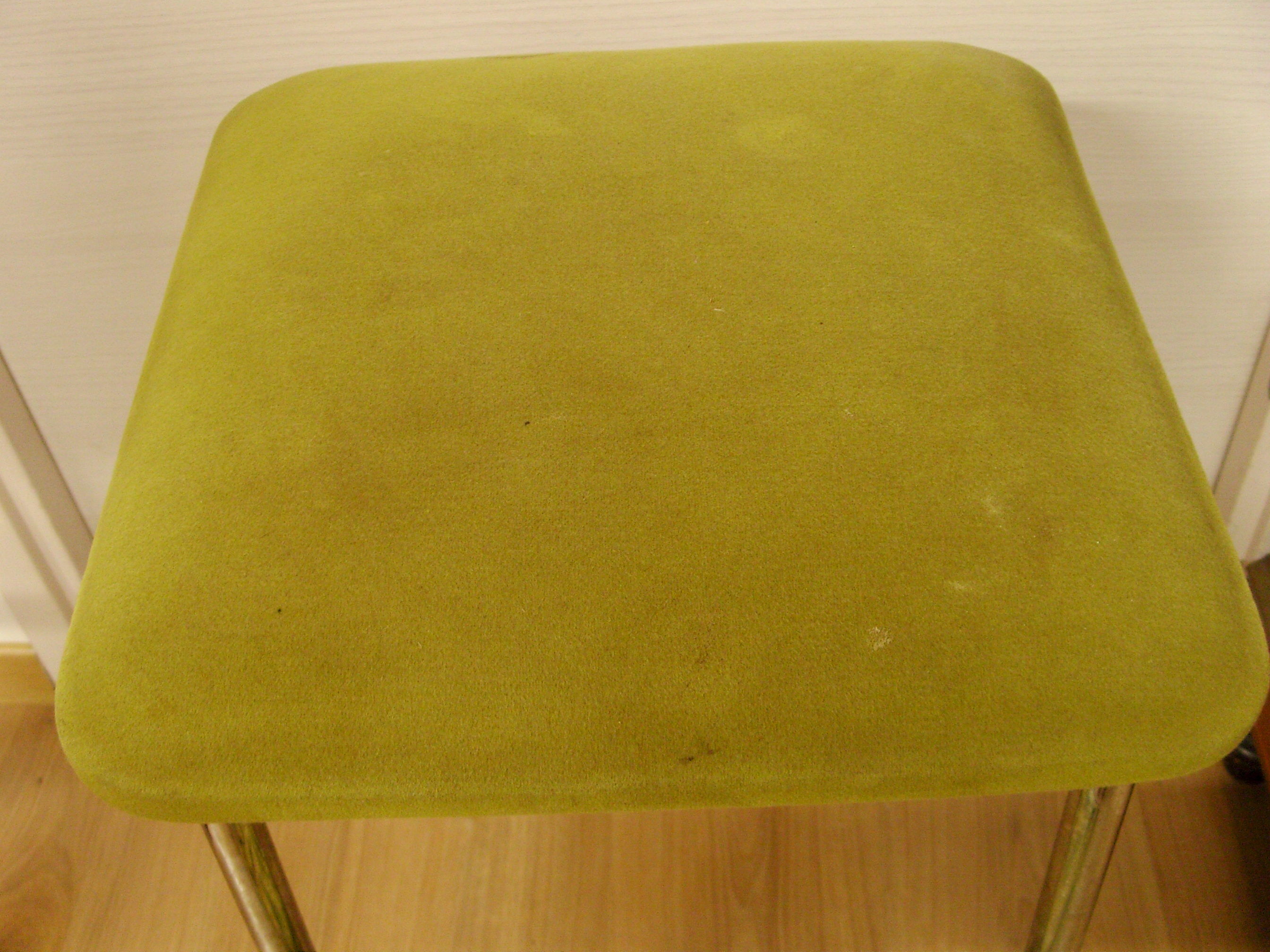 Stepladder stool in green vintage formica