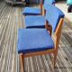 Set of 3 padded seat chairs