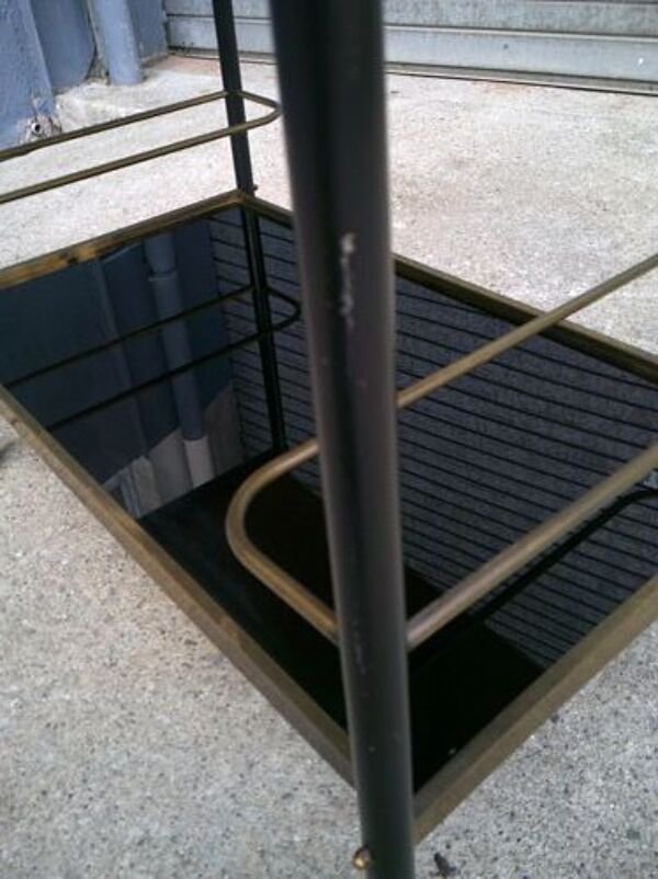 Bar desserte à roulette vintage