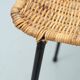 Gian Franco Legler attributed rattan stool, 1950s