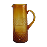 Vintage pitcher – amber glass