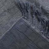 Shades of gray & silver vintage kilim rug