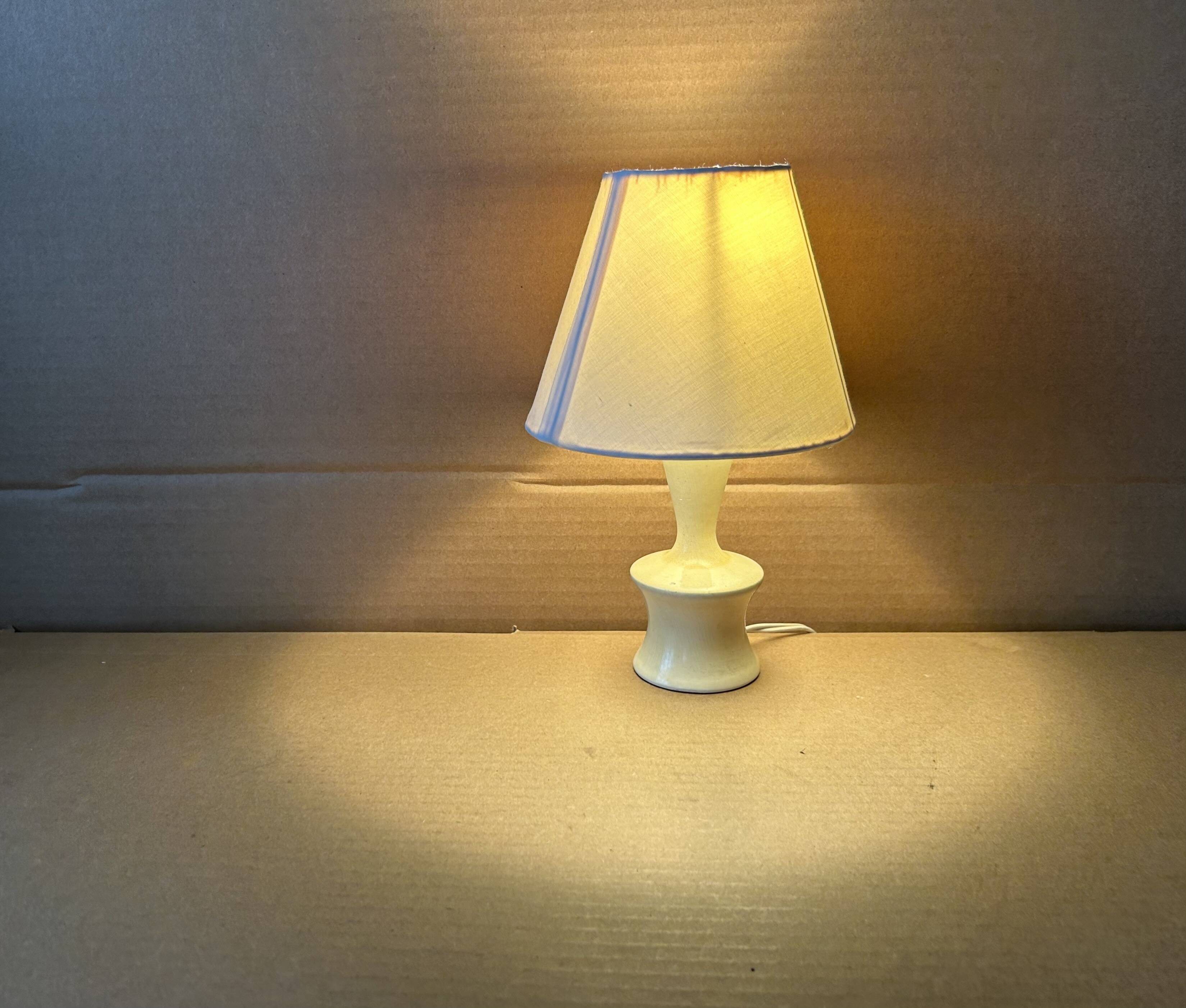 Small antique wooden lamp