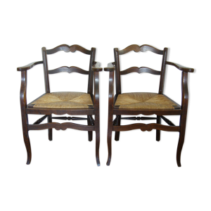 Paire de fauteuils provençaux