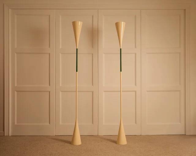 Diabolo floor lamp pair