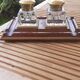 Art Deco inkwell in baccarat crystal, brass and rosewood