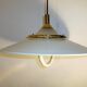 Metal and glass hanging lamp dating from the 1960s