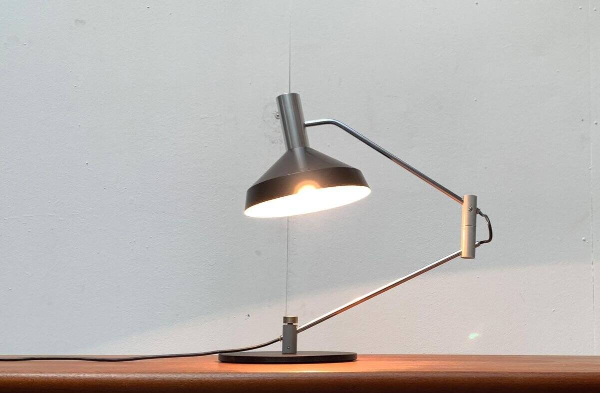 Lampe de table Swiss Pentarkus Mid-Century par Rosemarie et Rico Baltensweiler pour Baltensweiler