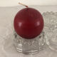 4 flat glass candle holders cut in the shape of Vintage flowers