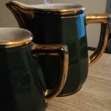 Empire green bistro water carafe and milk jug