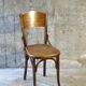 Fischel bistrot chair N°7273, wooden seat, circa 1930