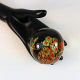 Vintage murano glass sulfide or paper press