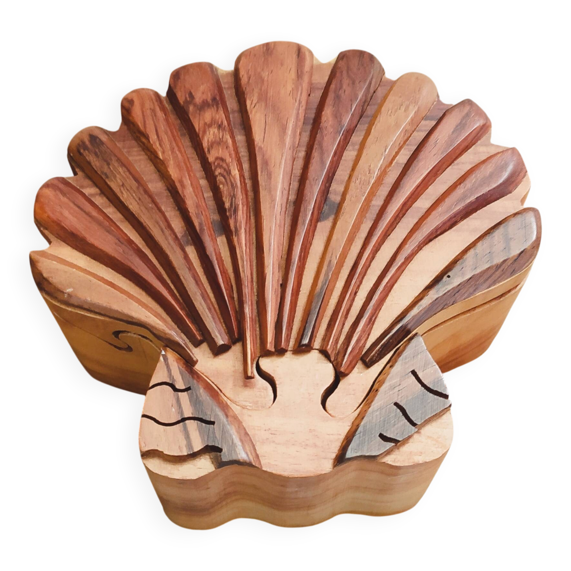 Coffret, boîte à bijoux en bois 
