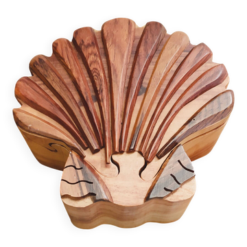 Coffret, boîte à bijoux en bois 