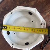 Large conical shaped glass globe with ceramic stand