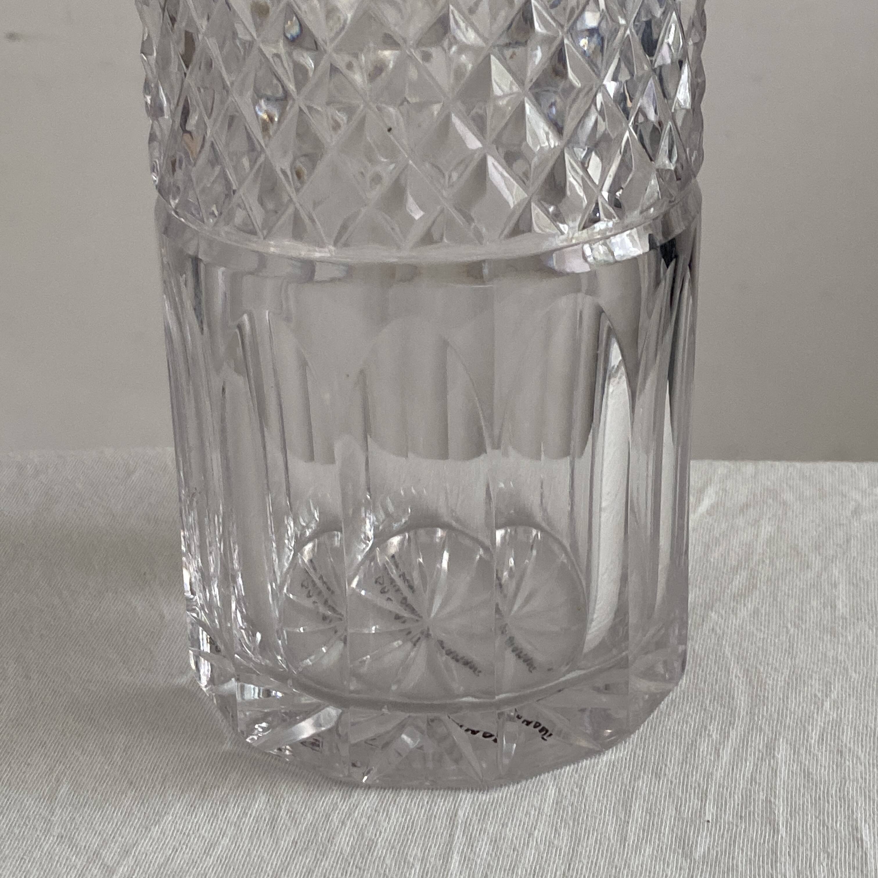Vintage 1970's Baccarat crystal whisky carafe