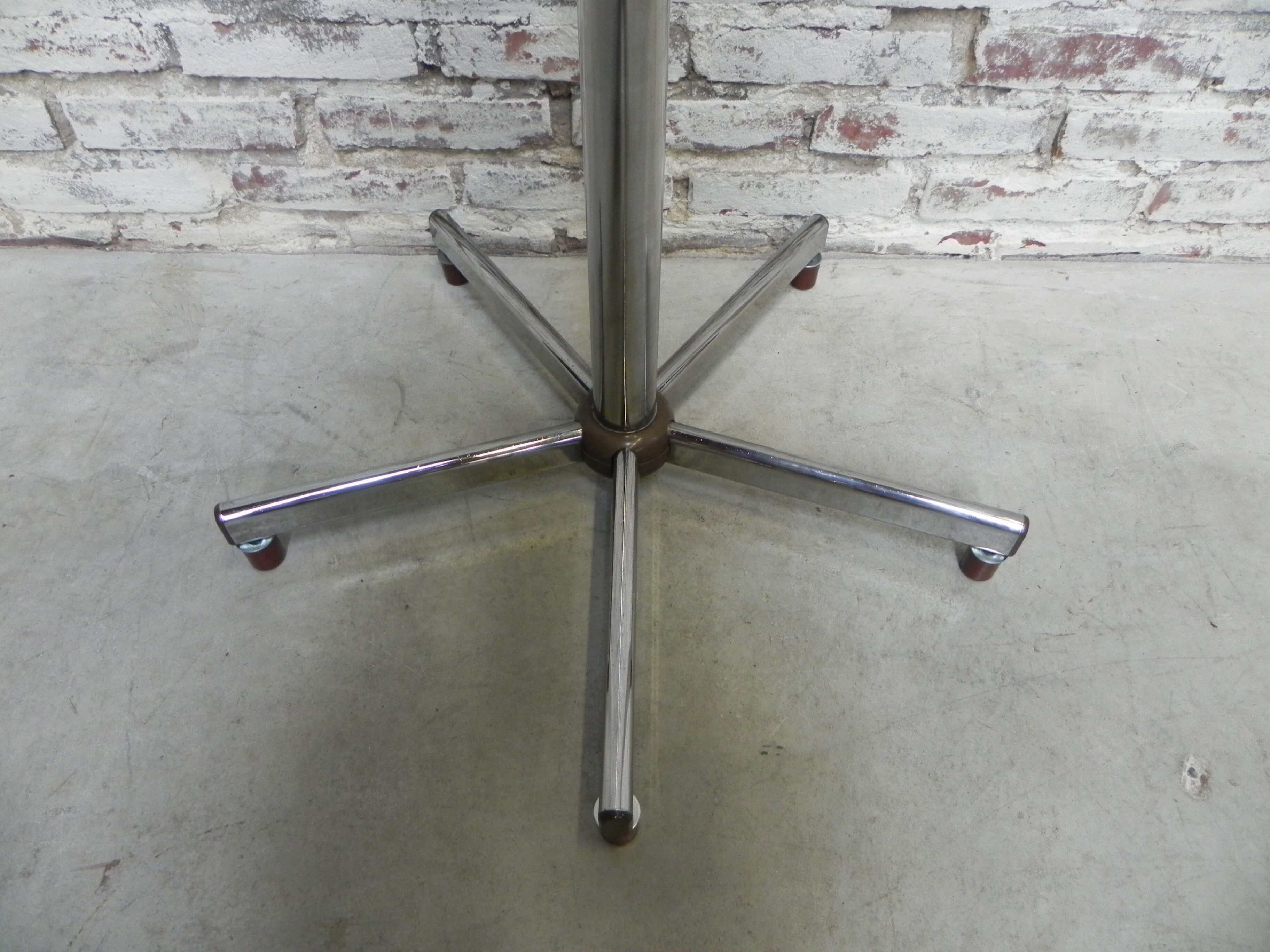 Vintage chrome standing coat rack