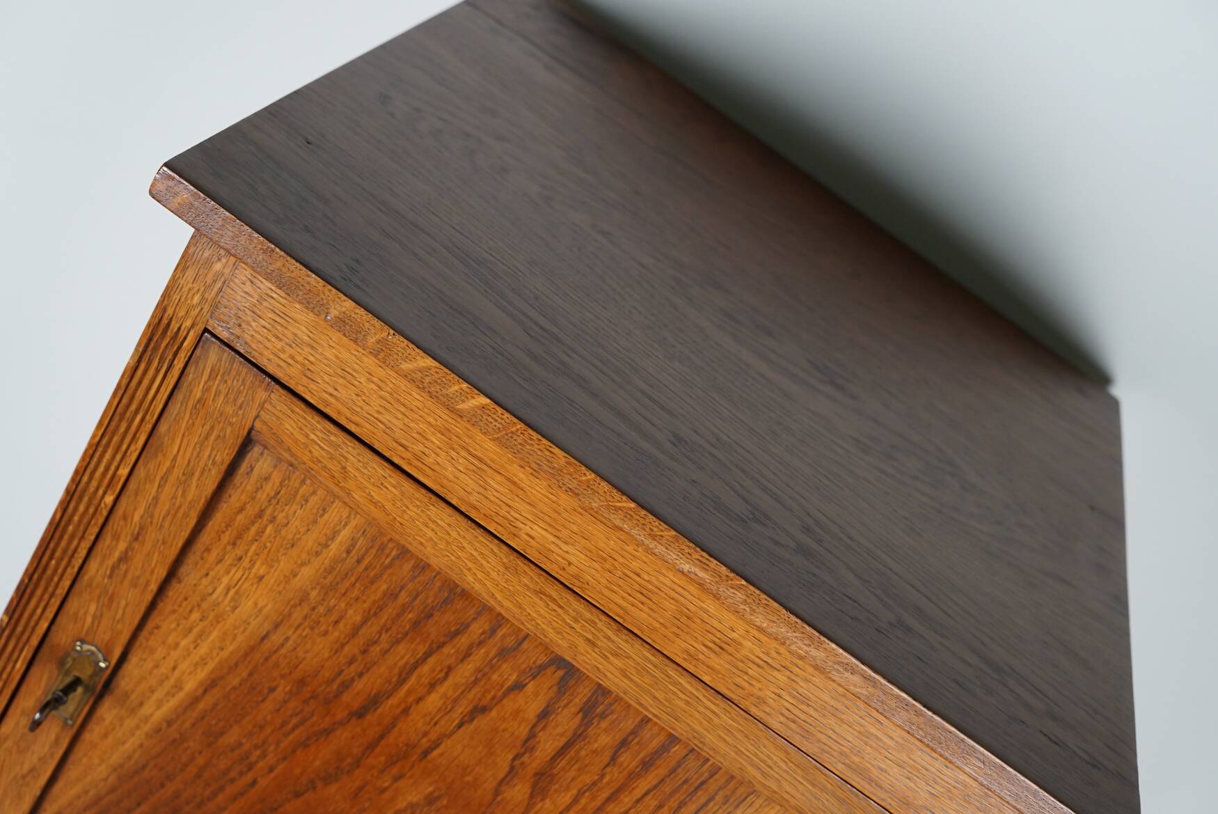 Antique Dutch Oak Locker / Filing Cabinet, 1920/30s