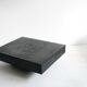 Black brutalist coffee table